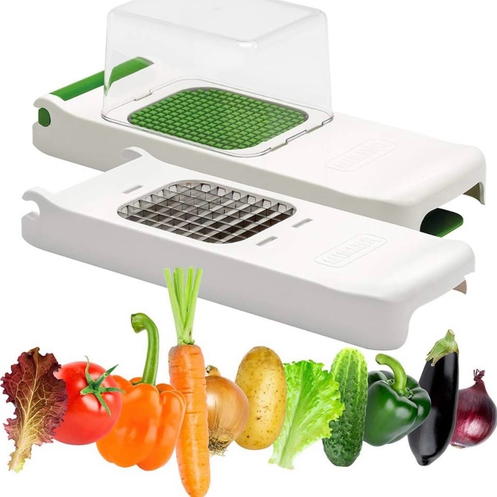 White and Green Vegetable Slicer